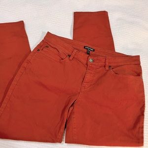 Eileen Fisher rust colored jeans ‎  L3